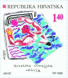 HRVATSKA OLIMPIJSKA ODLIČJA - VATERLPOLO - SREBRO, ATLANTA 96