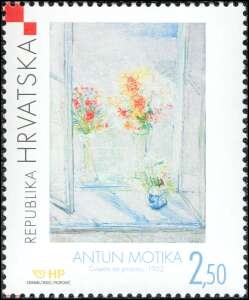 HRVATSKO MODERNO SLIKARSTVO - ANTUN MOTIKA “Cvijeće na prozoru”, 1932.