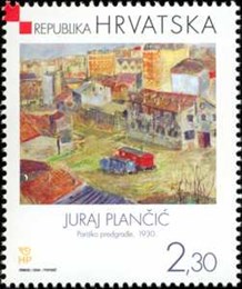 HRVATSKO MODERNO SLIKARSTVO - JURAJ PLANČIĆ, Pariško predgrađe, 1930.
