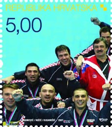 HRVATSKA - SVJETSKI PRVAK U VATERPOLU - MELBOURNE 2007. (blok)