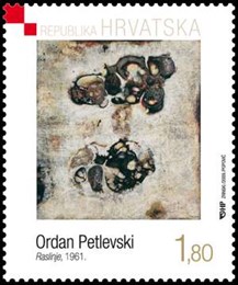 Ordan Petlevski, Raslinje, 1961., ulje na platnu, Moderna galerija u Zagrebu 
