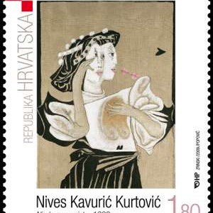 Nives Kavurić Kurtović, Njedra puna vjetra, 1999., ulje na platnu, privatno vlasništvo