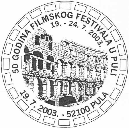 50 GODINA FILMSKOG FESTIVALA U PULI 19. - 24.07.2003.