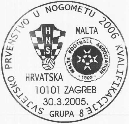  SVJETSKO PRVENSTVO U NOGOMETU 2006 - KVALIFIKACIJE GRUPA 8 - HRVATSKA - MALTA