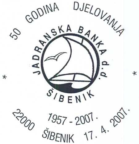 JADRANSKA BANKA D.D. ŠIBENIK - 50 GODINA DJELOVANJA