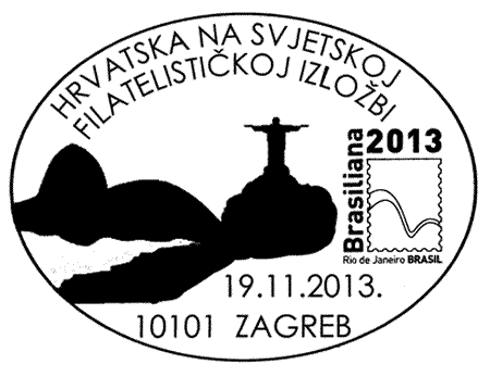 HRVATSKA NA SVJETSKOJ FILATELISTIČKOJ IZLOŽBI - BRASILIANA 2013.